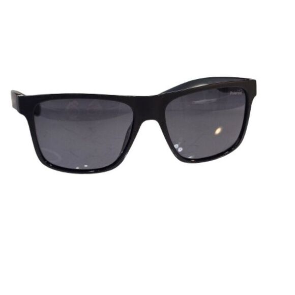 Polaroid Mens 57 -18 Black Full Rim Square Branded Sunglasses POL 22 0152482211 - Picture 9 of 9